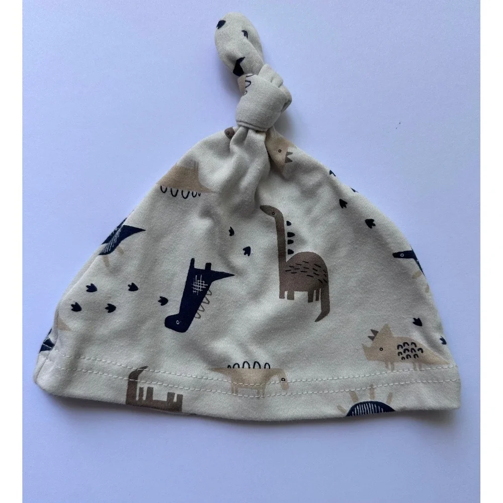 Petit Lem's Mini Threads Baby Dinosaur Print 2pc Organic Cotton Set Size 9mo‎